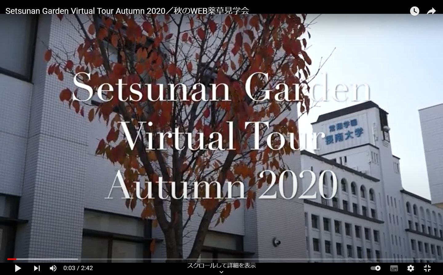 2020年度秋の薬草見学会