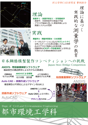 都市環境工学科のポスター