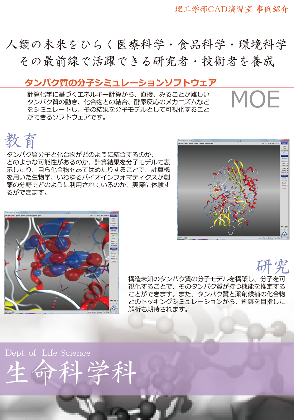 生命科学科の利用事例