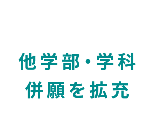 他学部・学科併願を拡充