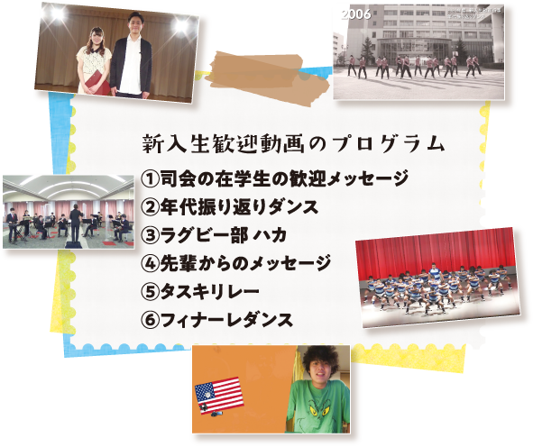 新入生歓迎動画のプログラム