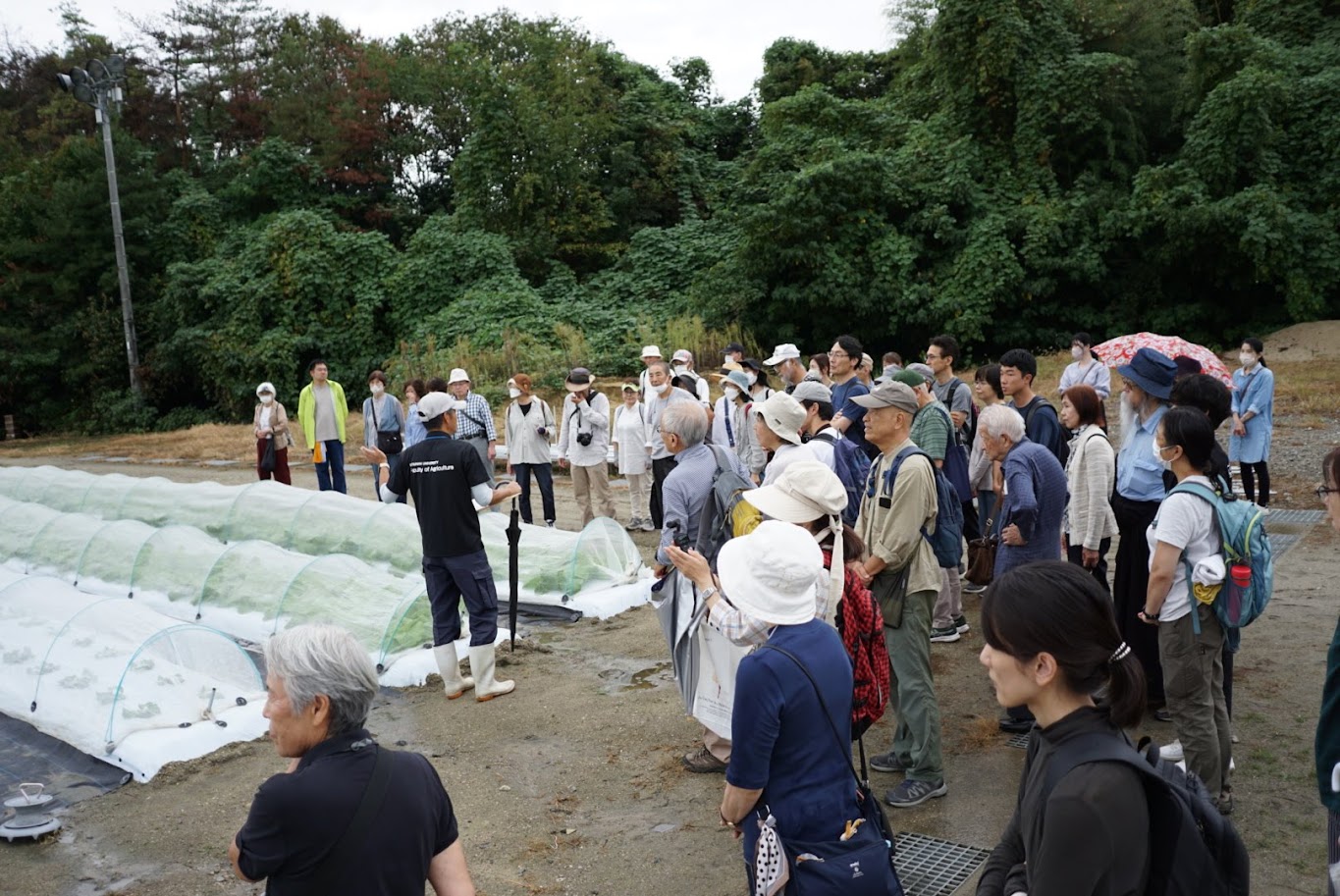 秋の薬草見学会Ｘ農場見学